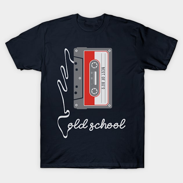 Old School Cassette Tape Tee T-Shirt by the74